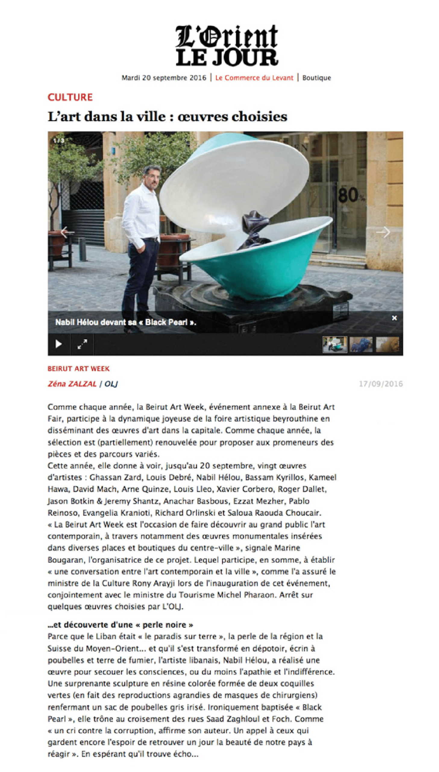 L’orient le jour